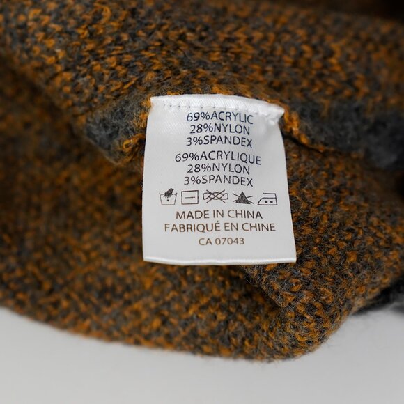 Belle Ultrasoft Burberry Style Windowpane Check Mock Neck Sweater, Size M - Picture 6 of 6